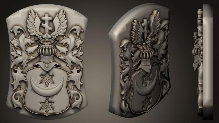 Coat of arms (GR_0380) 3D model for CNC machine